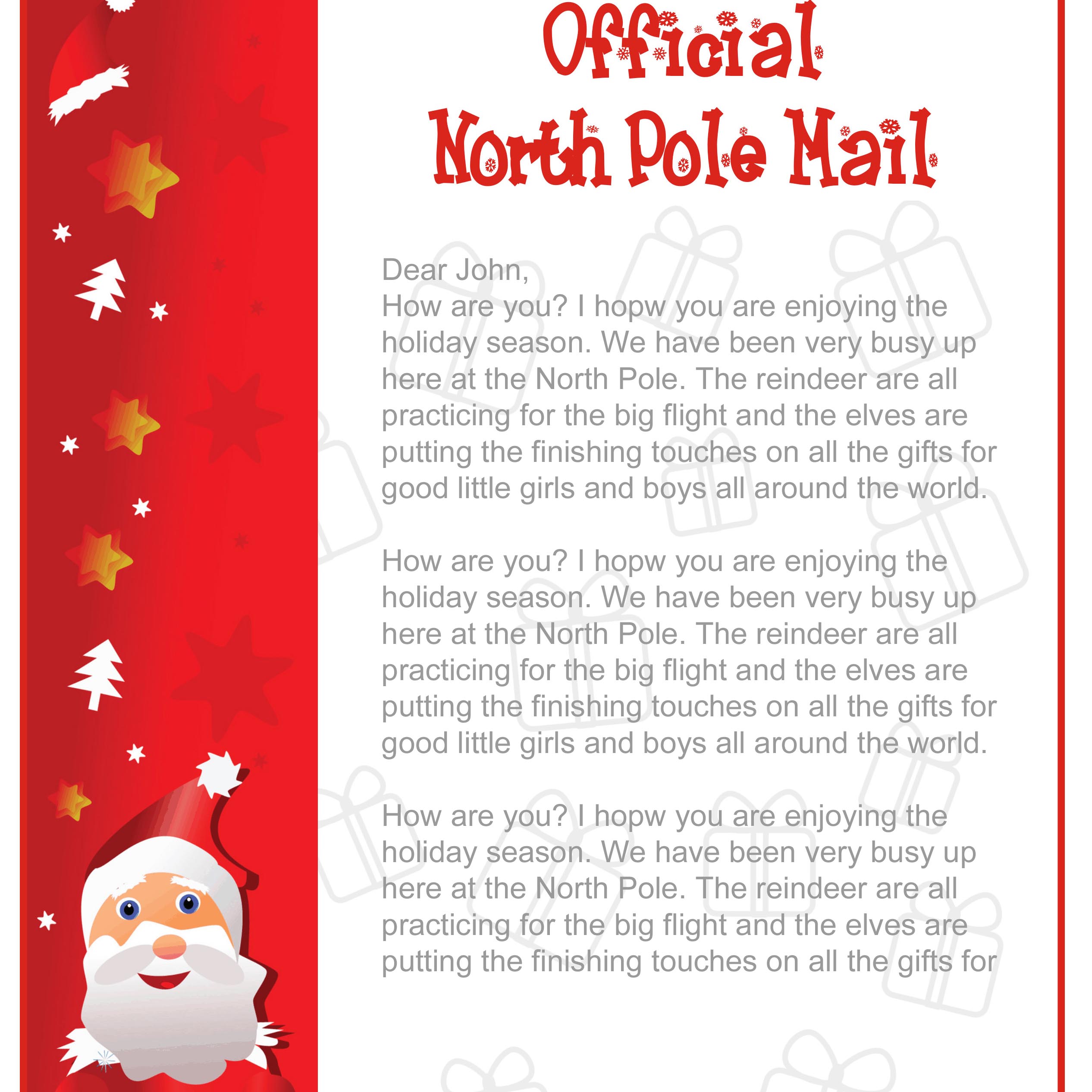 How To Create Free Printable Santa Letters