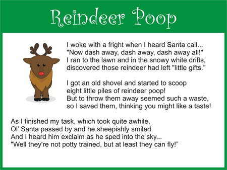reindeer poop song